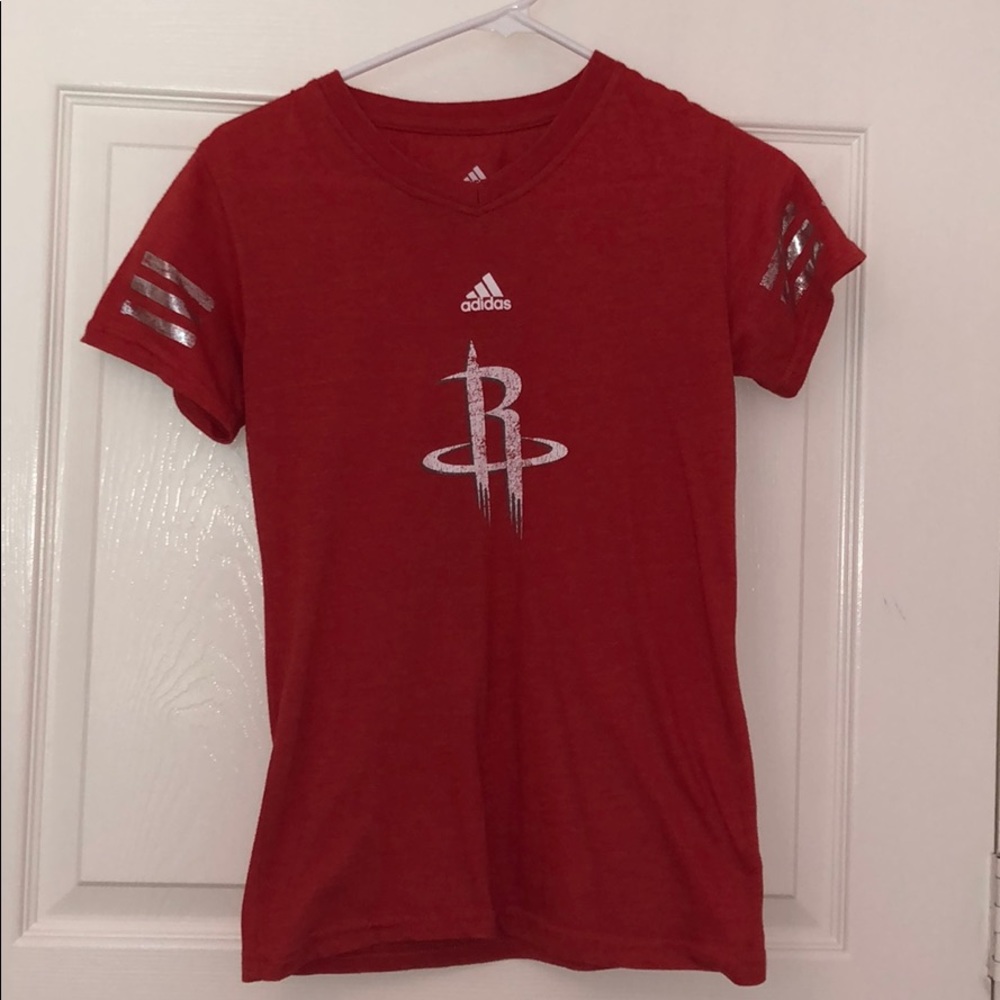 Red Houston Rockets Tee Shirt